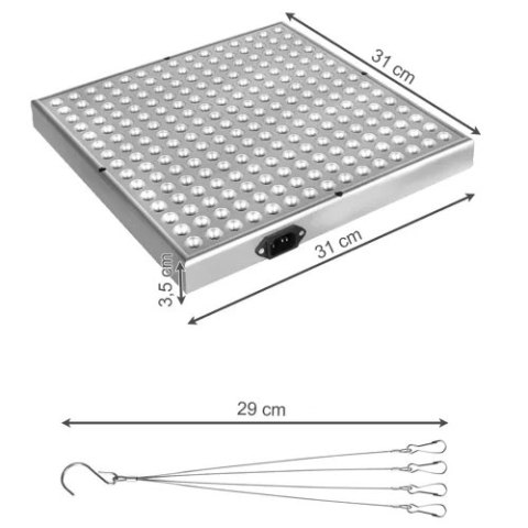 Lampa/ panel 225 LED do wzrostu uprawy rośl. 23525