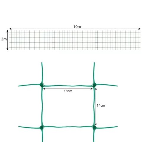 Siatka - podpora do roślin 2x10m Gardlov 23978