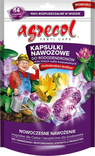 Kapsułki Nawozowe do Rododendronów oraz Innych Roślin Kwaśnolubnych 210g Agrecol