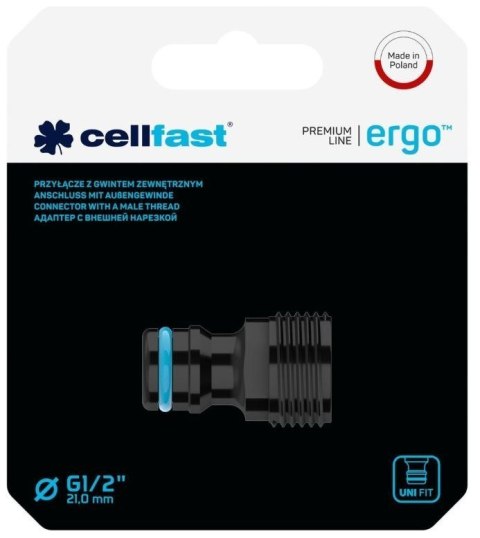 Przyłącze Gwint Zewnętrzny 1/2" ERGO (53-230) Cellfast