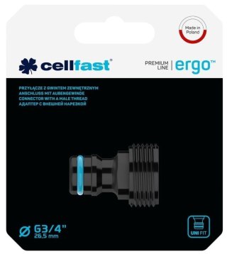 Przyłącze Gwint Zewnętrzny 3/4" ERGO (53-235) Cellfast