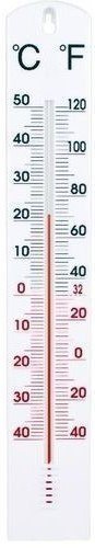 Termometr Ścienny Biały 62x397mm 025400