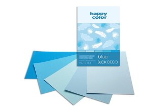 Blok Deco A4 20k. HAPPY COLOR Blue 170g 5 kol.