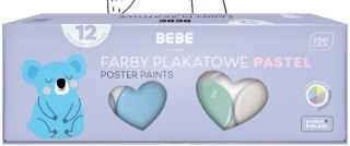 Farby plakatowe INTERDRUK BB PASTEL 12 kolorów 20ml