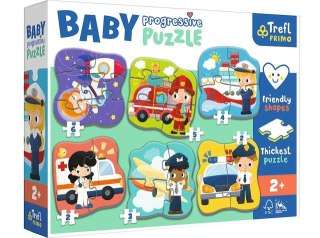 Puzzle TREFL Baby Progressive - Zawody i pojazdy