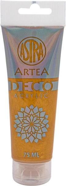 Farba akrylowa DECO ARTEA 75 ml tuba - Metaliczny Złoty