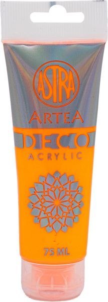 Farba akrylowa DECO ARTEA 75 ml tuba - Neonowy Pomarańczowy