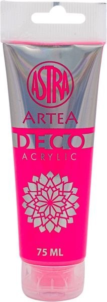 Farba akrylowa DECO ARTEA 75 ml tuba - Neonowy Różowy