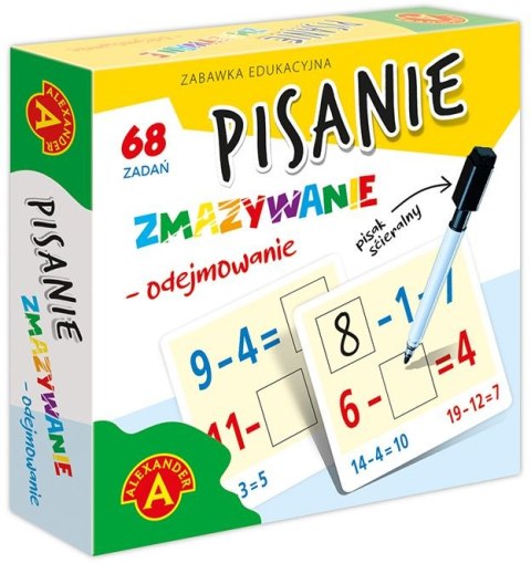 Pisanie zmazywanie - odejmowanie