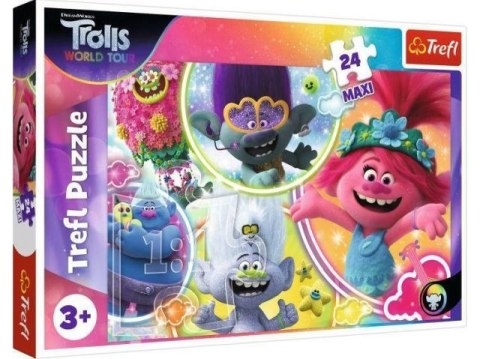 Puzzle 24 Maxi TREFL W świecie Trolli