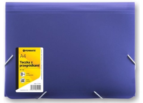 Teczka z 13-ma przegródkami PENMATE A4 PP-104 - ciemnoniebieska