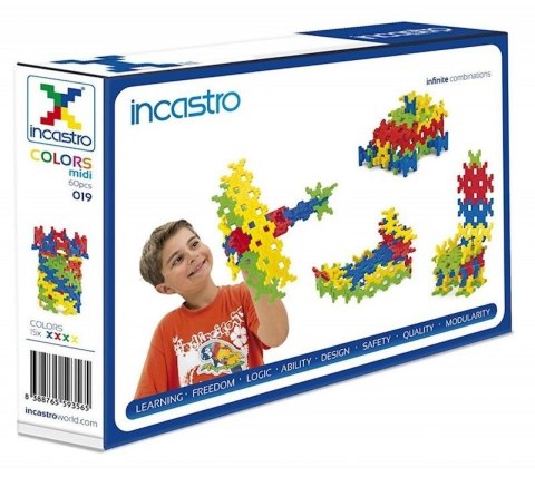 Incastro Colors Midi 60 el. - Klocki konstrukcyjne