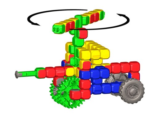 Klix Cubes Gears 310 el. - Klocki Konstrukcyjne