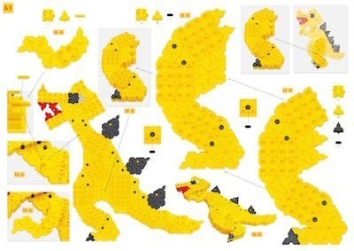 Morphun Lew i T-Rex 2374 el. - Klocki konstrukcyjne