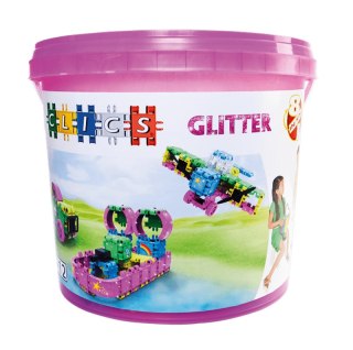 Clics Wiaderko 8w1 Glitter - Brokat 175 el.