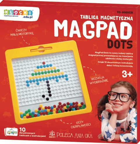 Tablica magnetyczna MagPad Dots - żółta