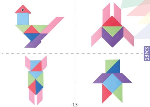 Klocki Magnetyczny Tangram - Magic Tangram 100el.