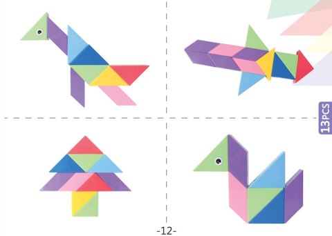 Klocki Magnetyczny Tangram - Magic Tangram 100el.