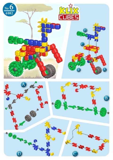 Klix Cubes 150 el. - Klocki Konstrukcyjne