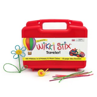 Woskowe sznureczki Wikki Stix - duży zestaw kreatywny - red XL