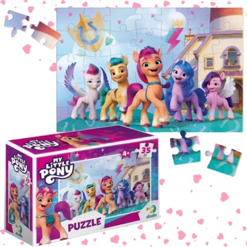 PUZZLE MINI MY LITTLE PONY KOLOROWA UKŁADANKA 35 ELEMENTÓW DLA NAJMŁODSZYCH