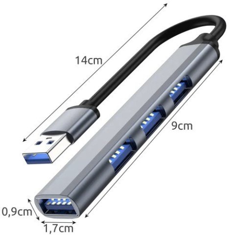 HUB USB- 4 porty 3.0 + 2.0 Izoxis 21940