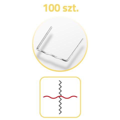 Zszywki do spawarki do plastiku 100 szt typ C Humberg