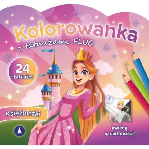 Kolorowanka SKRZAT z tatuażami FLUO Księżniczki