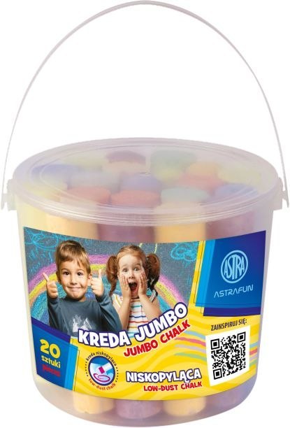 Kreda Jumbo Wiaderko Astra Fun 20 szt