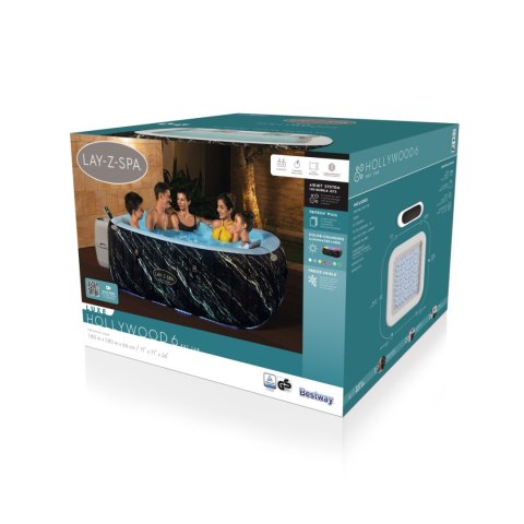 Lay-Z-Spa Hollywood LUXE Air Jet Jacuzzi BESTWAY