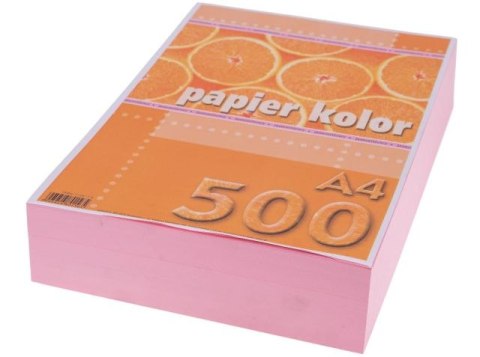 Papier ksero kolorowy A4 500k. KRESKA różowy jasny