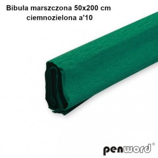 BIBUŁA MARSZCZONA 50x200cm CIEMNOZIELONA a10 (SZPSH)