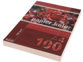 Papier ksero kolorowy A4 100k. 160g KRESKA waniliowy