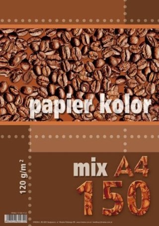 Papier ksero kolorowy A4 150k. KRESKA mix 120g