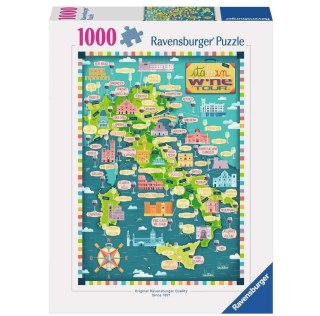 Puzzle 1000 Mapa włoskich win