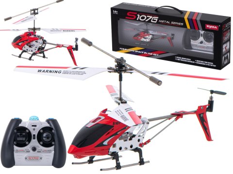 Helikopter zdalnie sterowany na pilota RC SYMA S107G czerwony