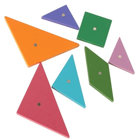 Tangram książeczka magnetyczna układanka montessori klocki gra logiczna 3D