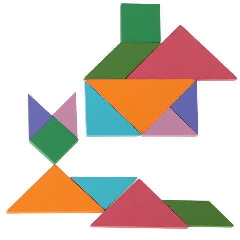 Tangram książeczka magnetyczna układanka montessori klocki gra logiczna 3D