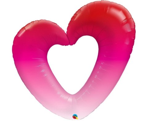 Balon foliowy Pink Ombre Heart 107cm