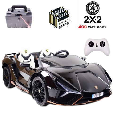 ORYGINALNE LAMBORGHINI SIAN NA AKUMULATOR, WERSJA Z MIEJSCEM DLA RODZICA/QLS6988