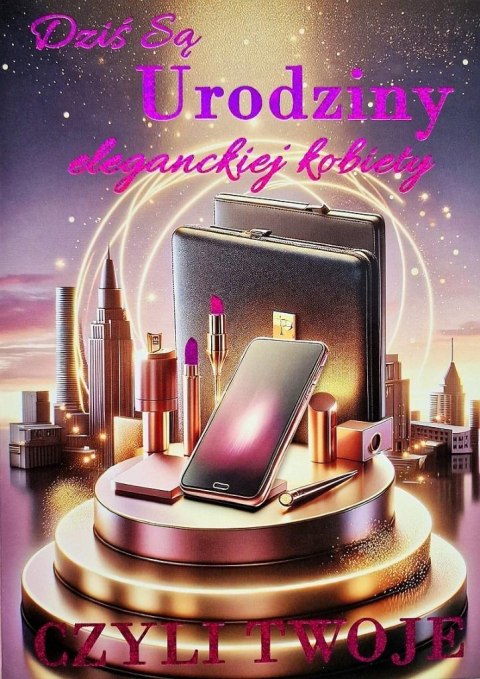 Karnet Urodziny Smartphone 3K