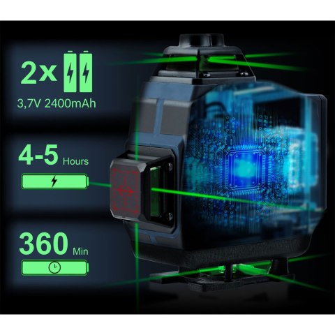 Laser krzyżowy w walizce + statyw Humberg HM-170