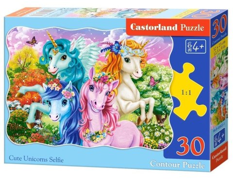 Puzzle 30 Cute Unicorns Selfie CASTOR