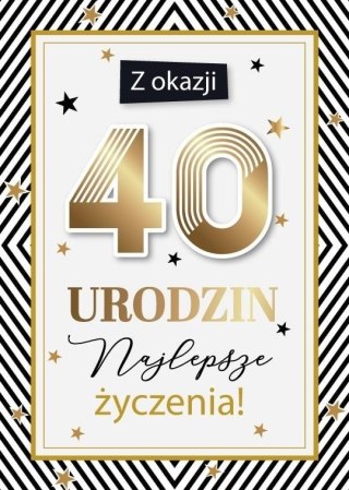 Karnet Urodziny 40