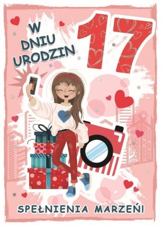 Karnet urodziny 17