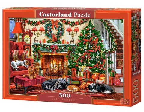 Puzzle 500 Cozy Fireplace CASTOR