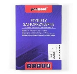 Etykiety samoprzylepne A4/100K 1x210x297mm