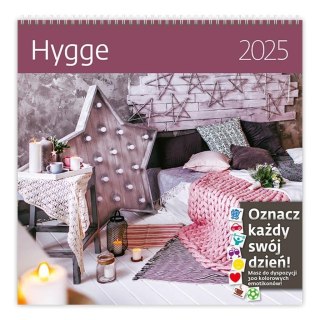 Kalendarz 2025 ścienny 30x30cm Hygge HELMA