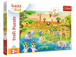 Puzzle 24 maxi Bobaski i Safari TREFL