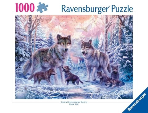 Puzzle 1000 Śnieżne wilki